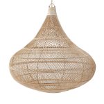 Suspension Goutte – Naturel – XL en rotin tressé main forme larme style bohème