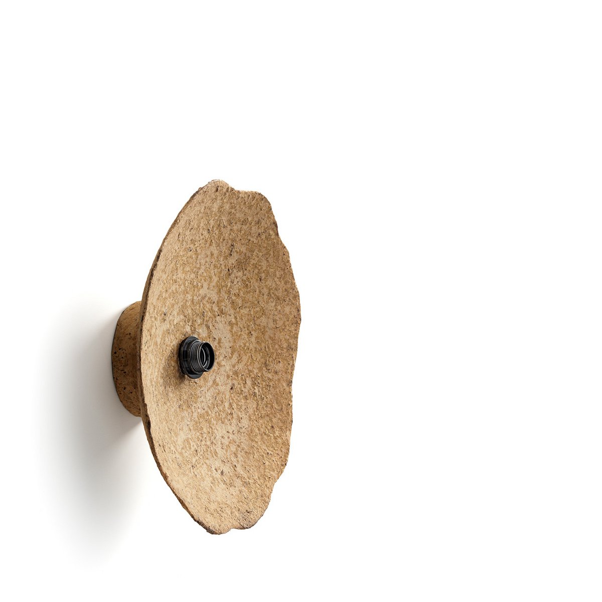 Applique murale Sahara - M en papier mâché artisanal, applique décorative circulaire