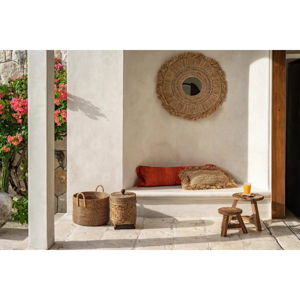 Panier de Salle de Bain – Rotin Brun