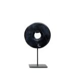 cbe8203f-417e-4cb2-ad0a-18fe10ab62ca_1200x1200_fill.jpg Disque de marbre sur support Noir S en marbre massif veiné sur socle metal