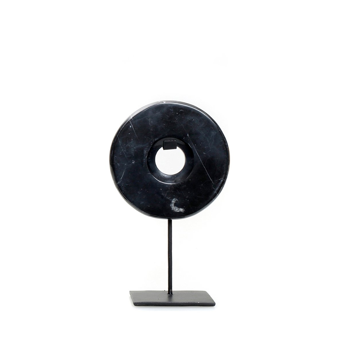 cbe8203f-417e-4cb2-ad0a-18fe10ab62ca_1200x1200_fill.jpg Disque de marbre sur support Noir S en marbre massif veiné sur socle metal