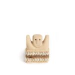 Pierre Sumba 2328 - S statue en pierre sculptée artisanale style tribal indonésien