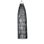 Suspension Piège à Poisson – Noir – L en rotin tressé forme effilée style bohème