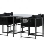 Table de jardin avec 4 chaises Noto