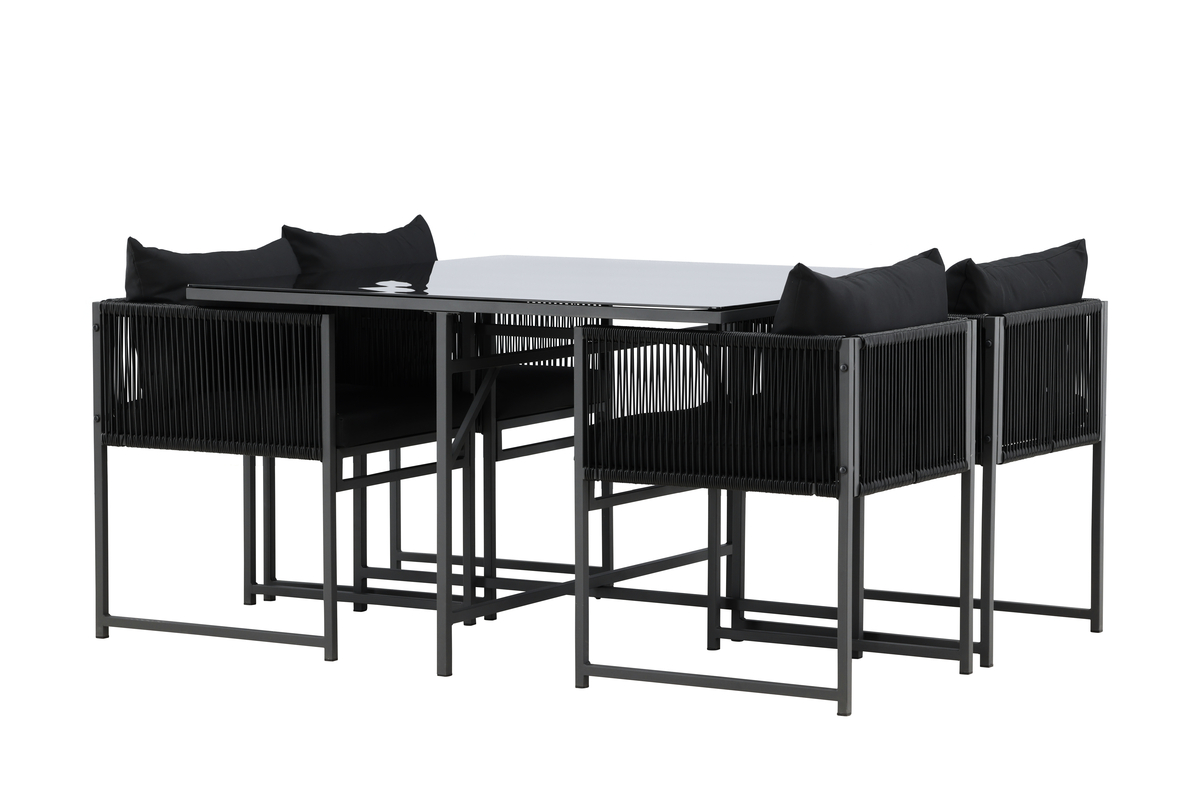 Table de jardin avec 4 chaises Noto – Image 4