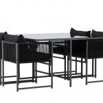 Table de jardin avec 4 chaises Noto