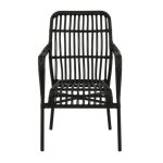 Fauteuil de jardin noir Rizal