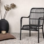 Fauteuil de jardin noir Rizal
