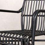Fauteuil de jardin noir Rizal