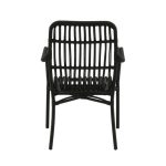 Fauteuil de jardin noir Rizal