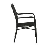 Fauteuil de jardin noir Rizal