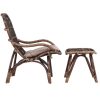 Fauteuil en rotin Ella Marron