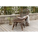 Fauteuil en rotin Ella Marron
