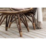 Fauteuil en rotin Ella Marron