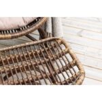 Fauteuil en rotin Ella Marron