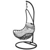fauteuil_suspendu_eden (3) Fauteuil suspendu Eden noir en acier et rotin synthétique avec coussins gris pour jardin