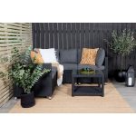 Salon de jardin d’angle Vamos noir