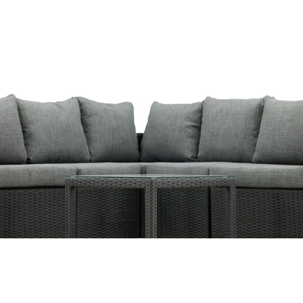 Salon de jardin d’angle Vamos noir