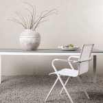 Table de jardin Break – Blanc & Gris