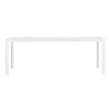 Table de jardin break blanche pour 8 personnes, design moderne et résistant pour terrasse et jardin.