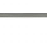 Table de jardin Break blanc et gris 8 places en aluminium avec plateau effet bois Aintwood