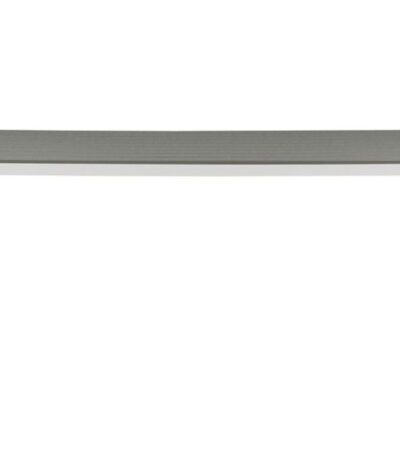 Table de jardin Break blanc et gris 8 places en aluminium avec plateau effet bois Aintwood