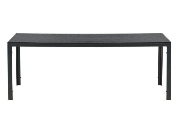 table_de_jardin_break_noire (2) Table de jardin Break noire avec plateau aspect bois et pieds aluminium noir, grande table extérieure 8 personnes
