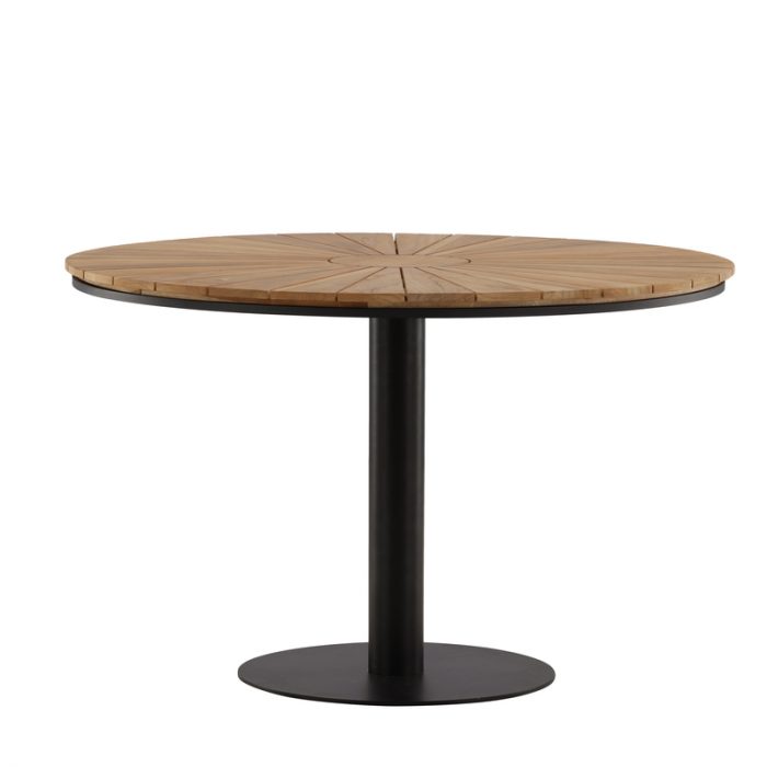 Table à manger extérieur Croft – Noir