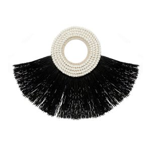 5abe3579-6799-42b9-b6da-b37f0cf5f424_1200x1200_fill.jpg Shell Alang Alang - Noir décoration murale en fibres naturelles et coquillages style bohème