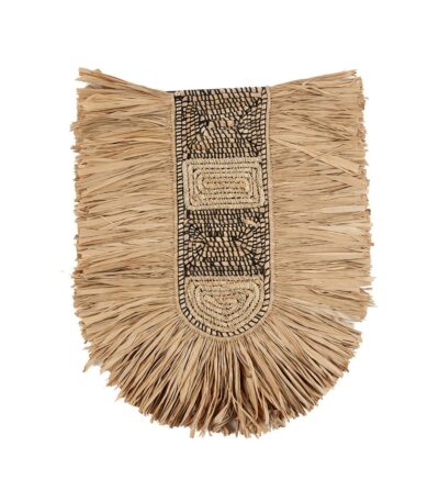 Déco Murale Dada – Naturel, décoration murale en fibres naturelles avec franges