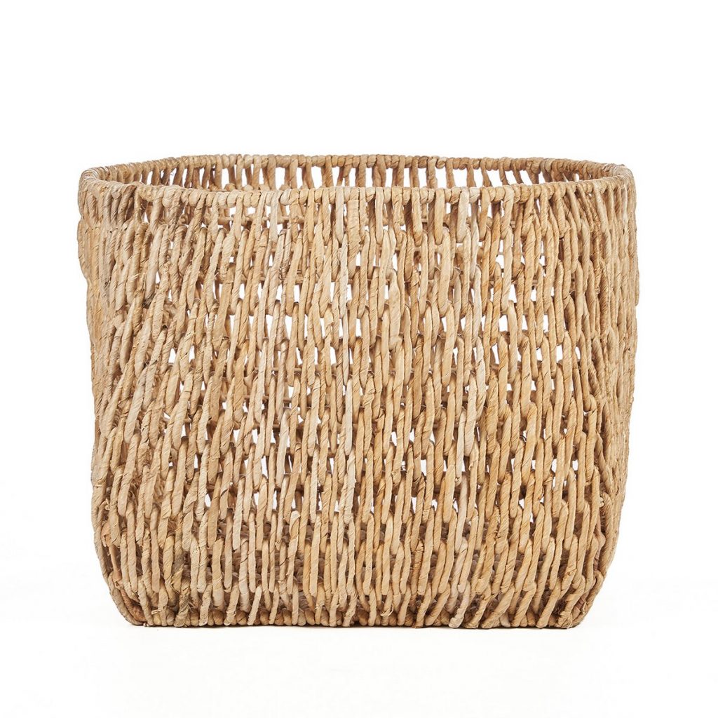 Panier Louh Louh en feuille de palmier, un , grand panier de rangement naturel pour intérieur bohème