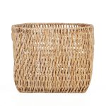 Panier Louh Louh en feuille de palmier, un , grand panier de rangement naturel pour intérieur bohème