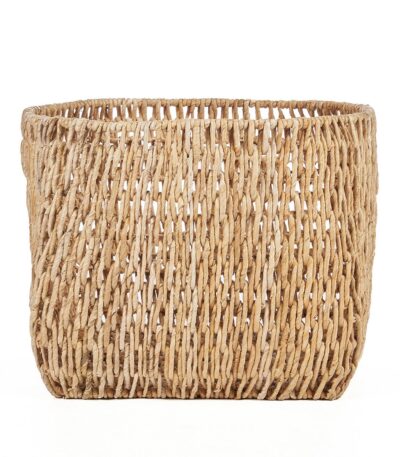 Panier Louh Louh en feuille de palmier, un , grand panier de rangement naturel pour intérieur bohème
