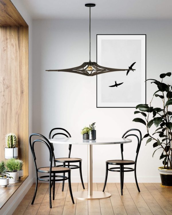 Suspension bois noir SINGING2 - D90 Suspension bois noir SINGING - D90