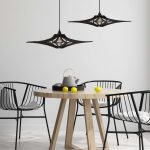 Suspension bois noir Singing D65cm (Sans Diffuseur) (2) Suspension bois noir SINGING - D65