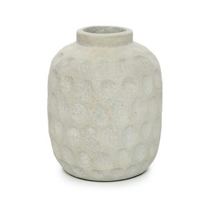 Vase Tendance - Béton - L en terre cuite, vase décoratif style minéral pour fleurs séchées