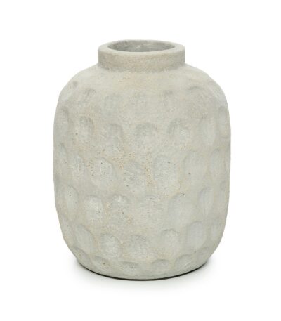 Vase Tendance - Béton - L en terre cuite, vase décoratif style minéral pour fleurs séchées