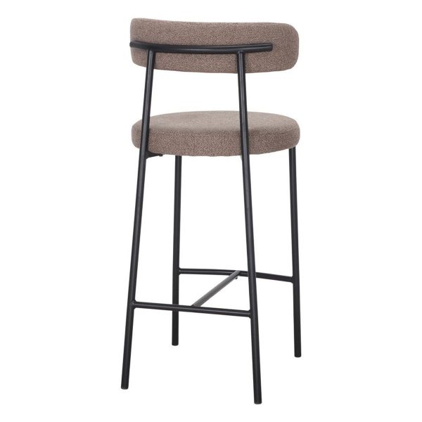 tabouret de bar tapissé abora marron_esprit rotin (1) Tabouret de bar Abora