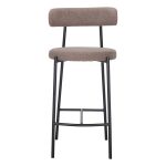 tabouret de bar tapissé abora marron_esprit rotin (3) Tabouret de bar Abora – Marron