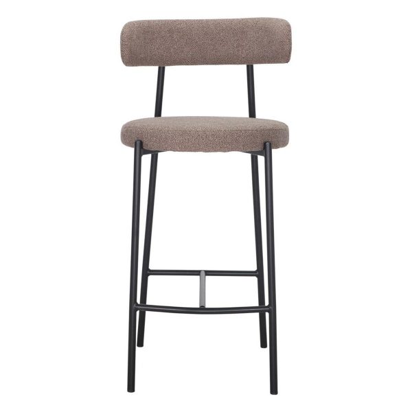 tabouret de bar tapissé abora marron_esprit rotin (3) Tabouret de bar Abora