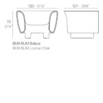 Fauteuil lounge Bum Bum - Vondom