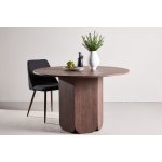 Table ronde de salle à manger Telma 120 cm - Marron