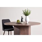 Table ronde de salle à manger Telma 120 cm - Marron