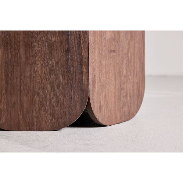 Table ronde de salle à manger Telma 120 cm - Marron