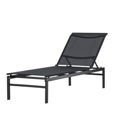 Transat Maora en tissu textilène pour une utilisation en extérieur, au bord de la piscine, sur la terrasse ou dans le jardin