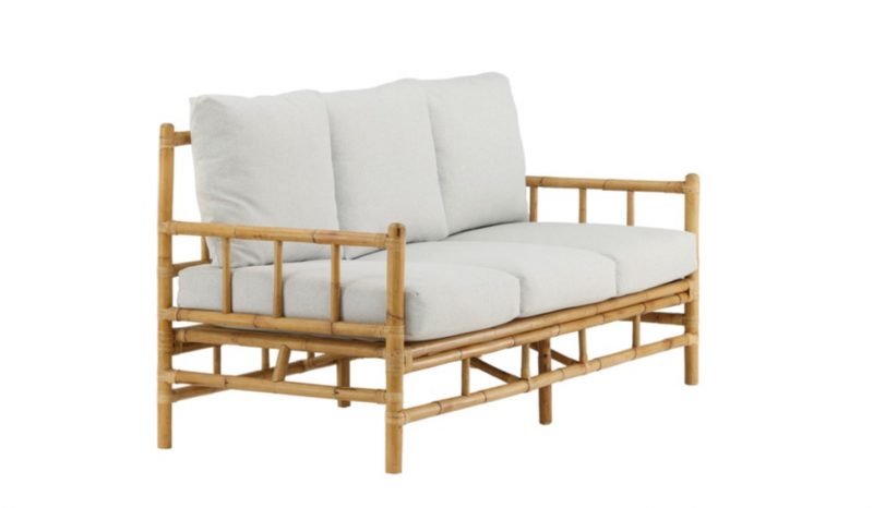 Canapé en rotin Sada 3 places