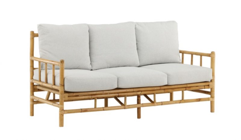 Canapé en rotin Sada 3 places