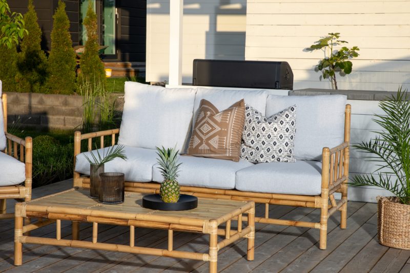 Canapé en rotin Sada 3 places