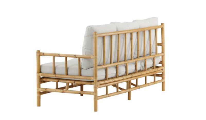 Canapé en rotin Sada 3 places