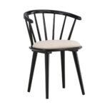 Chaise Bonnie Noire – Lot de 2